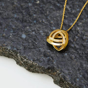 Love Knot Necklace Silver & 18K Gold Plated